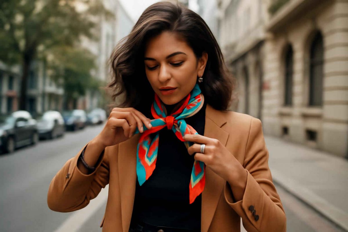 Como usar lenços de seda no pescoço: 5 estilos elegantes e dicas de styling