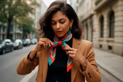 Como usar lenços de seda no pescoço: 5 estilos elegantes e dicas de styling